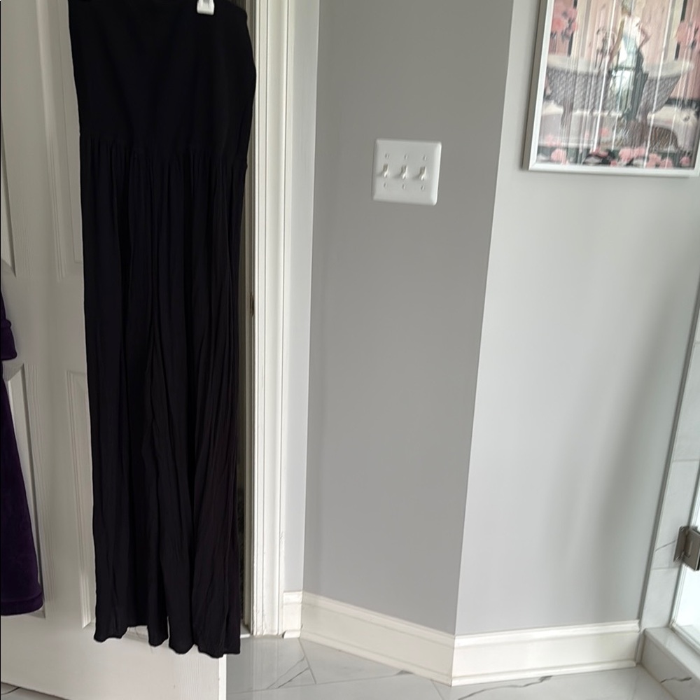 Elegant Black Strapless jumpsuit